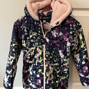 DSG Kids Multicolor Splatter Puffer Jacket